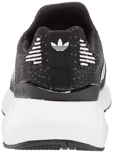 adidas Women's Swift Run 22 Sneaker, Black/White/Grey, 8