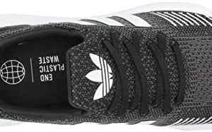 adidas Women's Swift Run 22 Sneaker, Black/White/Grey, 8