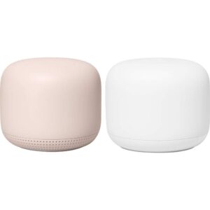 google - nest wifi - wifi router (2-pack in sand) (renewed)