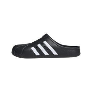 adidas unisex adilette clogs slide sandal, core black/white/core black, 14 us women/13 us men