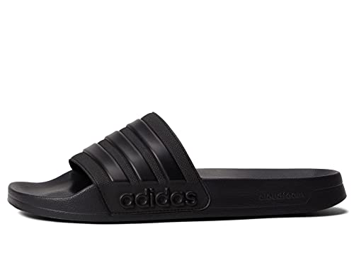 adidas Unisex Shower Slide Sandal, Core Black/Core Black/Core Black, 9 US Men