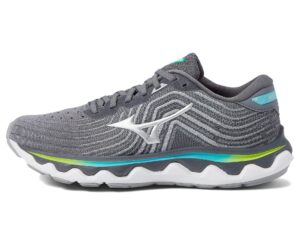 mizuno womens wave horizon 6 running shoe, ultimate grey-silver, 8 us