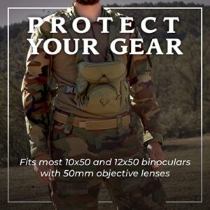 Binocular Harness Chest Pack for Men and Women - Our Bino Harness and case is Great for Hunting, Hiking, and Shooting - Bino Straps Secure Your Binoculars - Holds rangefinders, Phones, Bullets, ect