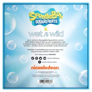 wet n wild SpongeBob Squarepants Makeup Collection PR Box - Makeup Set with Versatile Brushes, Unique Sponges,Vibrant Buildable & Blendable Palettes, Cruelty-Free & Vegan