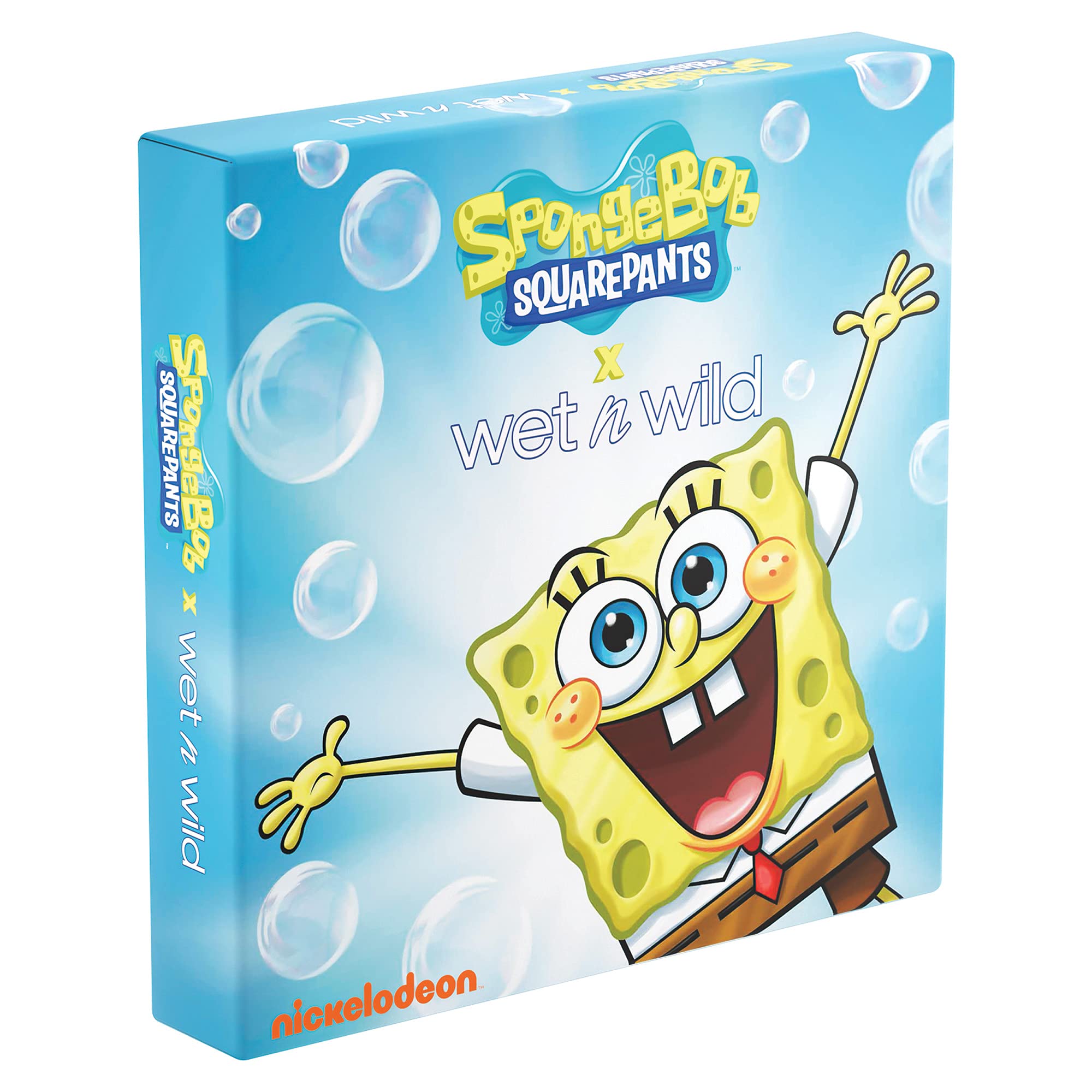 wet n wild SpongeBob Squarepants Makeup Collection PR Box - Makeup Set with Versatile Brushes, Unique Sponges,Vibrant Buildable & Blendable Palettes, Cruelty-Free & Vegan