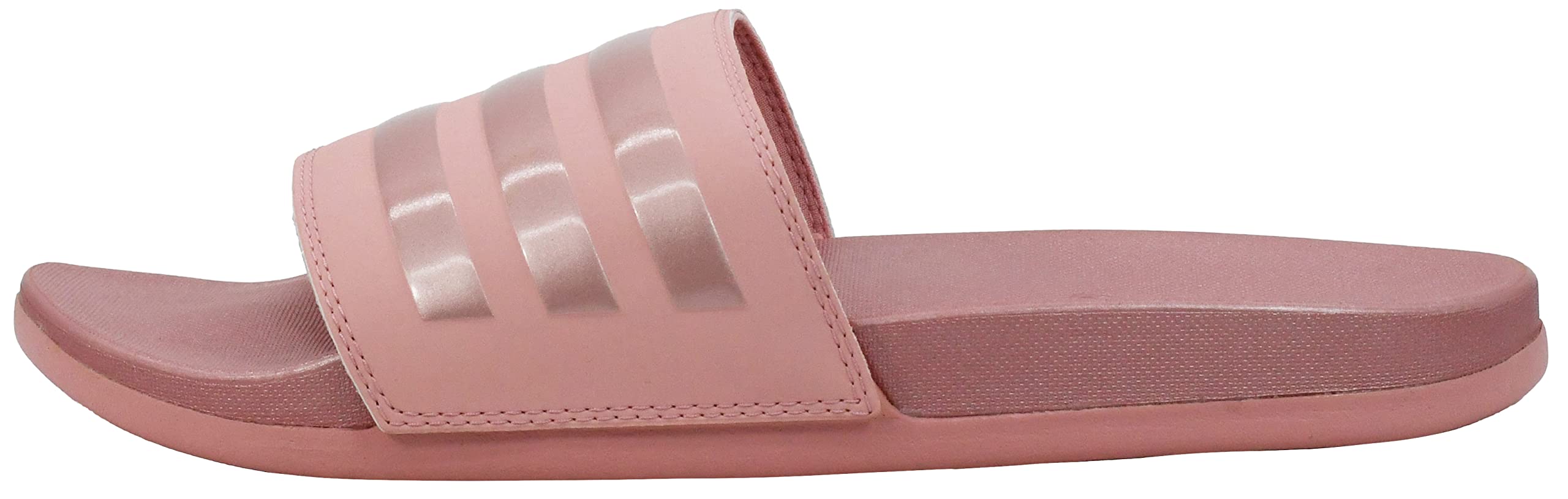 adidas Women's Adilette Comfort Slides Sandal, Wonder Mauve/Maeamt/Maeamt, 10