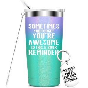 araboston inspirational gifts for women - mother's day gifts, birthday gifts for best friend,coworker, mom, insulated tumbler with key chain, 20oz