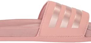 adidas Women's Adilette Comfort Slides Sandal, Wonder Mauve/Maeamt/Maeamt, 5