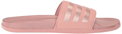 adidas Women's Adilette Comfort Slides Sandal, Wonder Mauve/Maeamt/Maeamt, 5