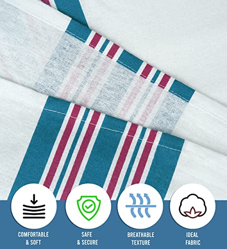 Lenenz Baby Receiving Blankets, 100% Cotton Flannel Receiving Blanket, Perfect for swaddling & Wrapping, Ultra-Soft Hospital Blankets, Size 30 x 40 inch (6)