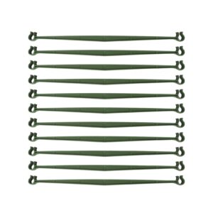 30pcs stake arms for tomato cage，expandable trellis connectors-11.8" with 2 buckles for tomato cage attach 11mm diameter plant stakes