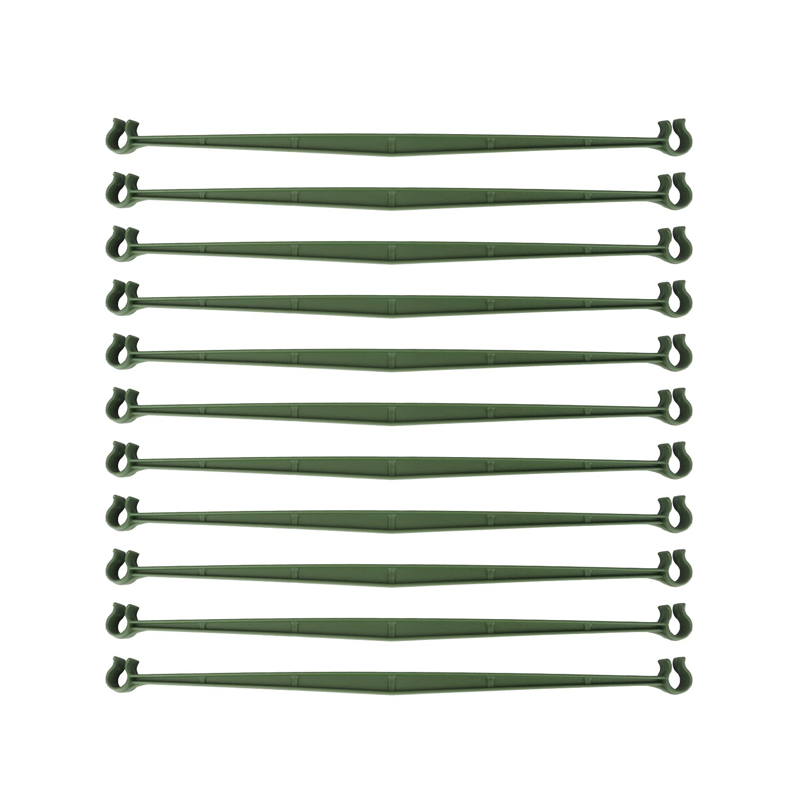 30PCS Stake Arms for Tomato Cage，Expandable Trellis Connectors-11.8" with 2 Buckles for Tomato Cage Attach 11mm Diameter Plant Stakes
