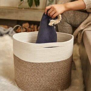 Goodpick XXXL Large Storage Basket Laundry Storage Bin And Large Woven Blanket Basket