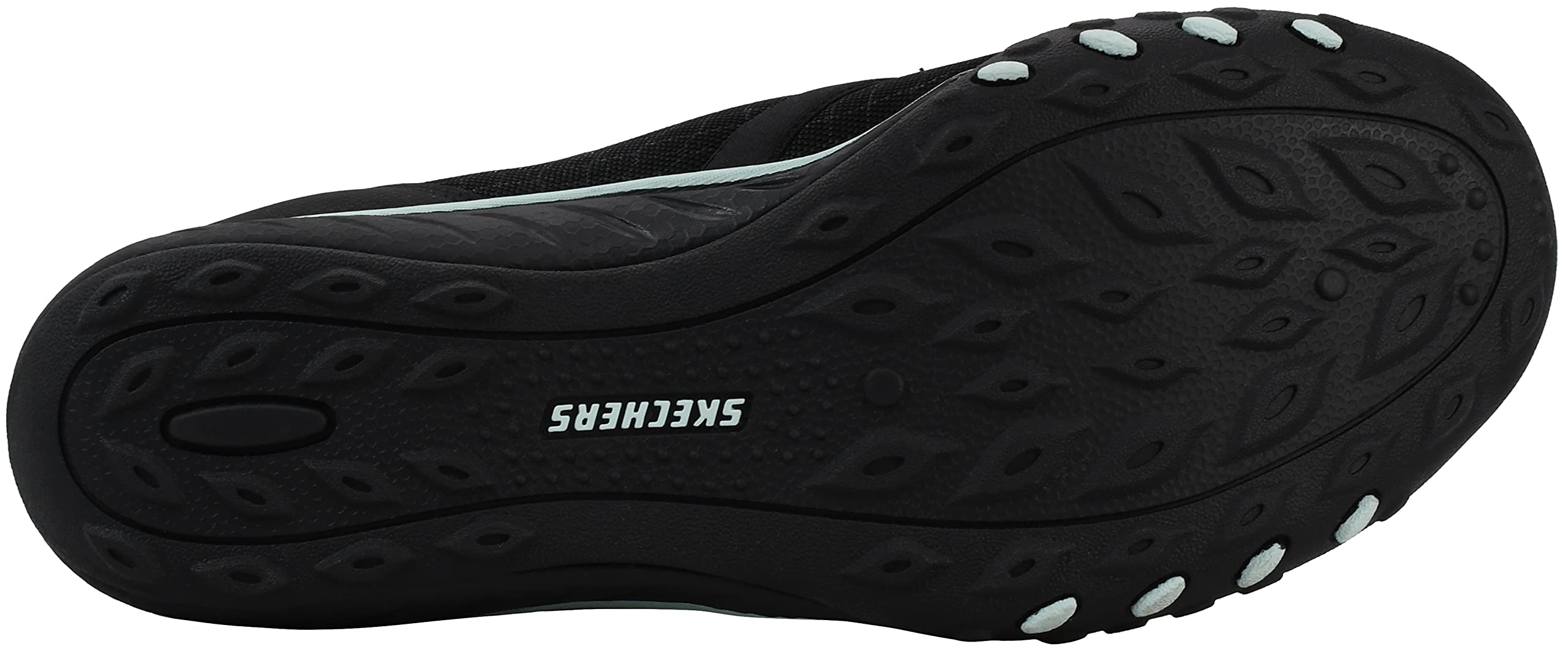 Skechers Women's Spectacular Breathe Easy Sneaker Black/Aqua 7.5