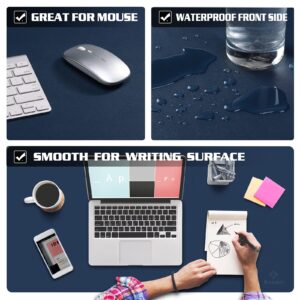 Non-Slip Desk Mat, Desk Pad, Desk Blotter, Desktop Mat for Desk, Large Desk Protector Mat, Office Computer and Laptop Mat for Desk, Writing Mat (31.5"x15.7", Dark Blue)