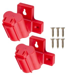 2 packs tool holder mount for milwaukee m12 tool hanger (lot of 2，red)