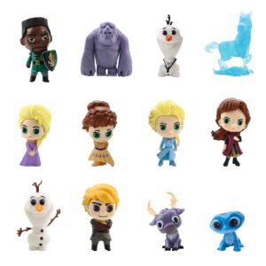 frozen cake topper, 12pcs frozen cake decorations action figures, frozen action figure, mini figurines toy frozen cake decoration for kids birthday baby shower frozen theme party supplies birthday