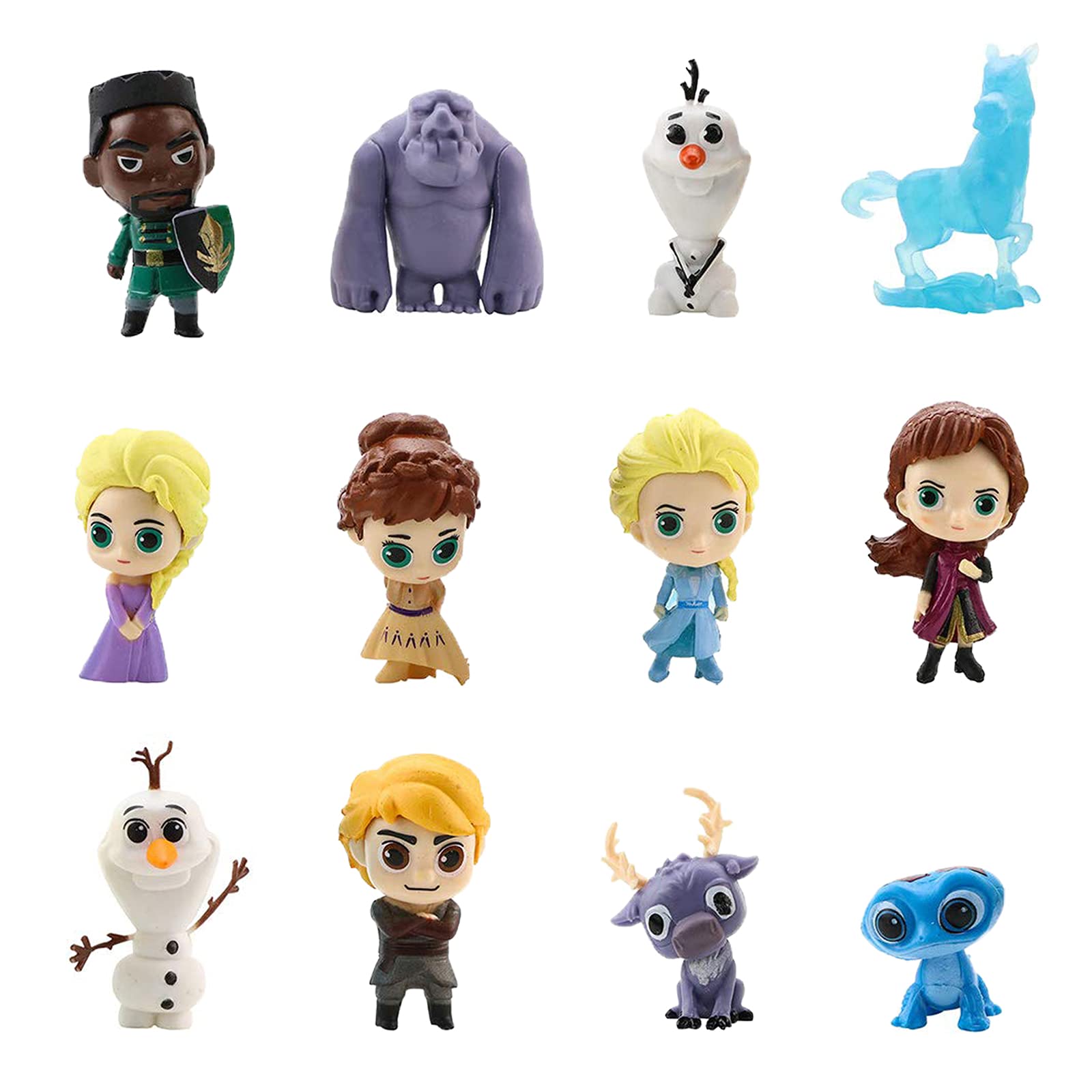 Frozen Cake Topper, 12Pcs Frozen Cake Decorations Action Figures, Frozen Action Figure, Mini Figurines Toy Frozen Cake Decoration for Kids Birthday Baby Shower Frozen Theme Party Supplies Birthday