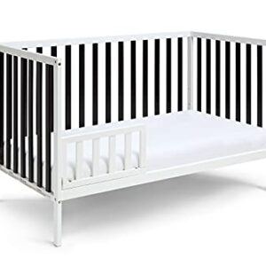 Baby Cache Deux Remi Island 3-in-1 Convertible Crib (Do Re Me) White & Black