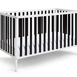 Baby Cache Deux Remi Island 3-in-1 Convertible Crib (Do Re Me) White & Black