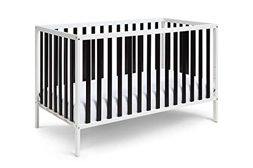 Baby Cache Deux Remi Island 3-in-1 Convertible Crib (Do Re Me) White & Black