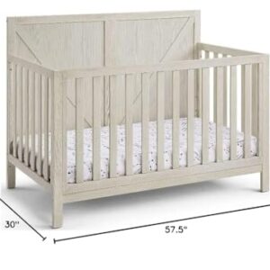 Suite Bebe Barnside 4-in-1 Convertible Crib in Washed Gray