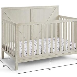 Suite Bebe Barnside 4-in-1 Convertible Crib in Washed Gray