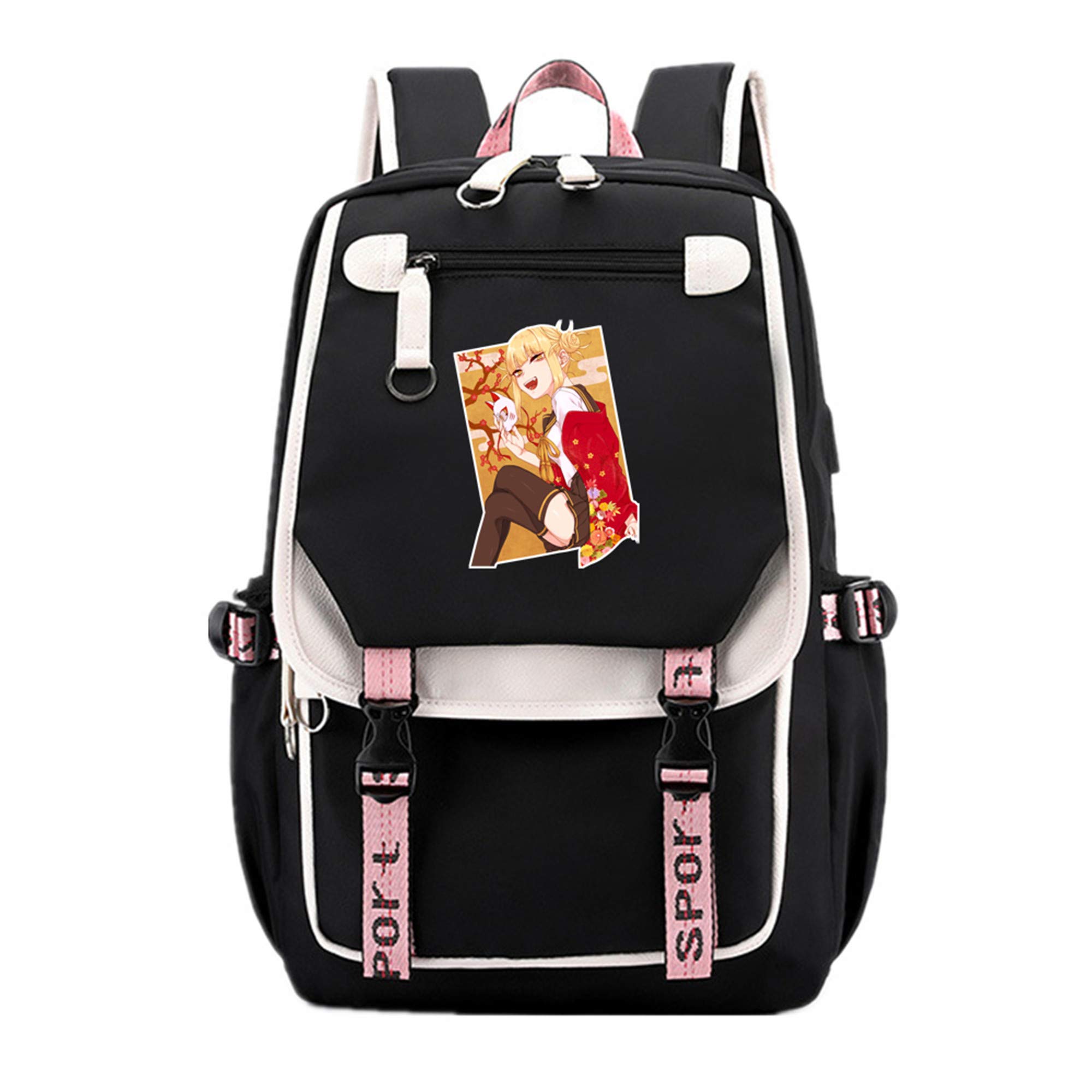 COSABZ Anime Cross my body Himiko Toga Backpack Nylon School Bags Laptop Bag Shoulder Bag Travel Bag Girls (2,)