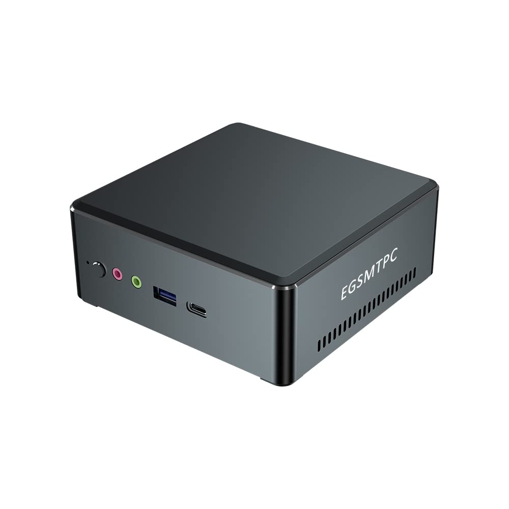 EGSMTPC AMD Mini PC Ryzen 2200U 2700U 3550H Windows 10 Pro, Mini Gaming Computer 16GB DDR4 512GB M.2 NVME SSD, HDMI DP Type-C AC WiFi BT(16GB DDR4 RAM, 512GB NVME SSD, AC WiFi, AMD Ryzen 7 2700U)