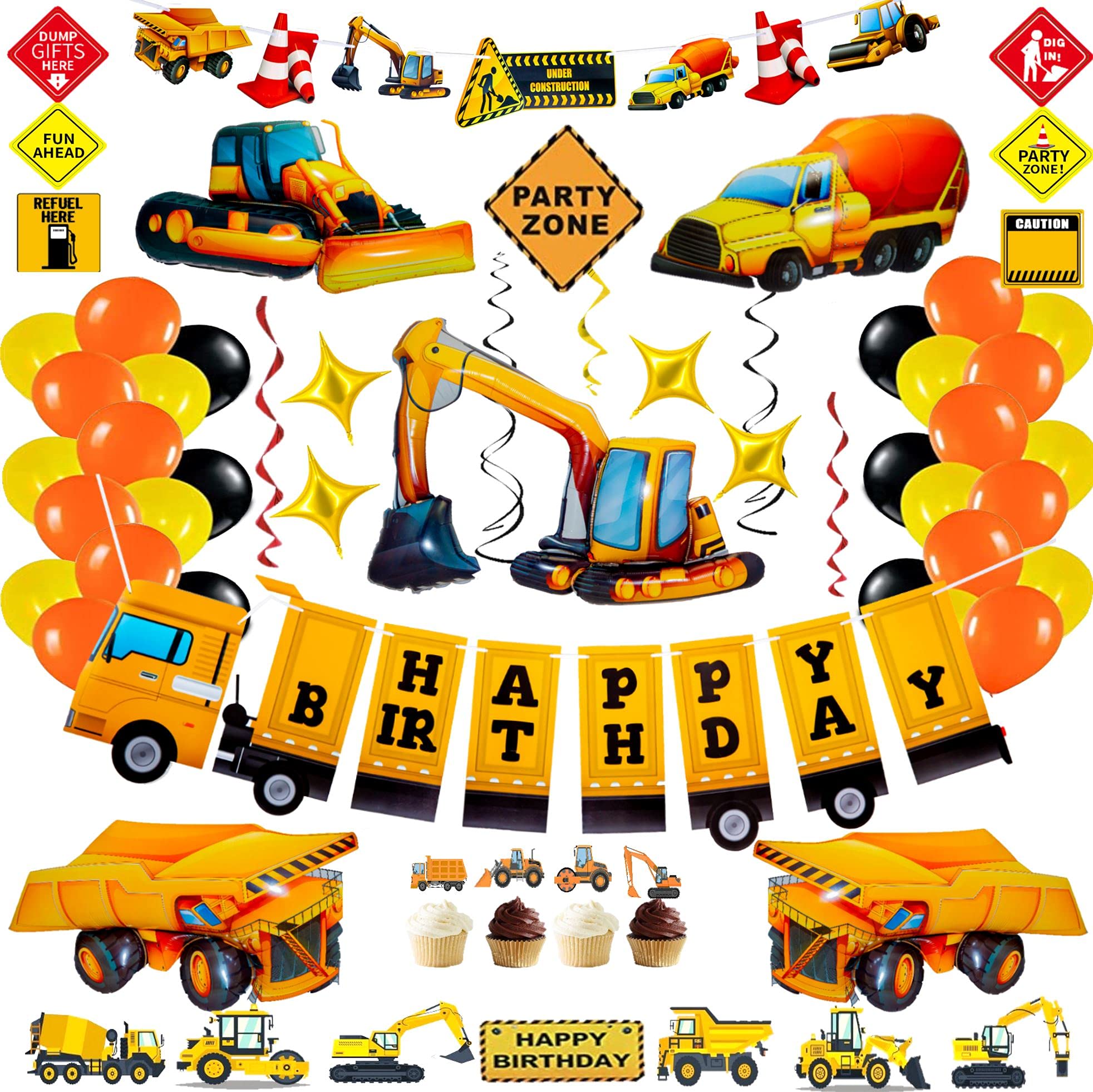 Construction Birthday Party Supplies Construction Themed Birthday Party Decorations for Boys