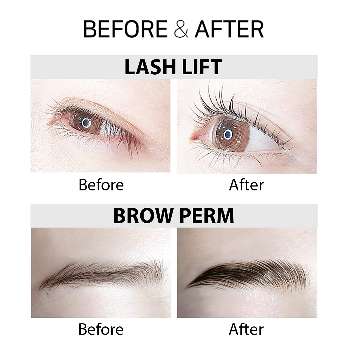 Lash Up, Eyebrow Lamination and Eyelash Lift, Step 1 and Step 2 tube set 20ml, Professional Quality lash perm set Prep by Amber Lash (QUICK PREMIUM)