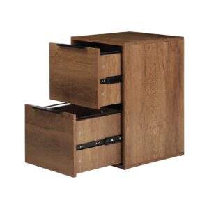 lucypal 2 drawer file cabinet wood, pressed wood file cabinets for hanging letter size,vertical storage under desk filing cabinet for home office,brown