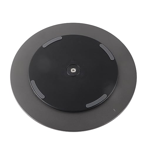 360° Aluminum Rotation Monitor Swivel Base 360° Rotating Swivel Stand Turntable Platform Base for Monitor Computer Laptop Sculpturing Black