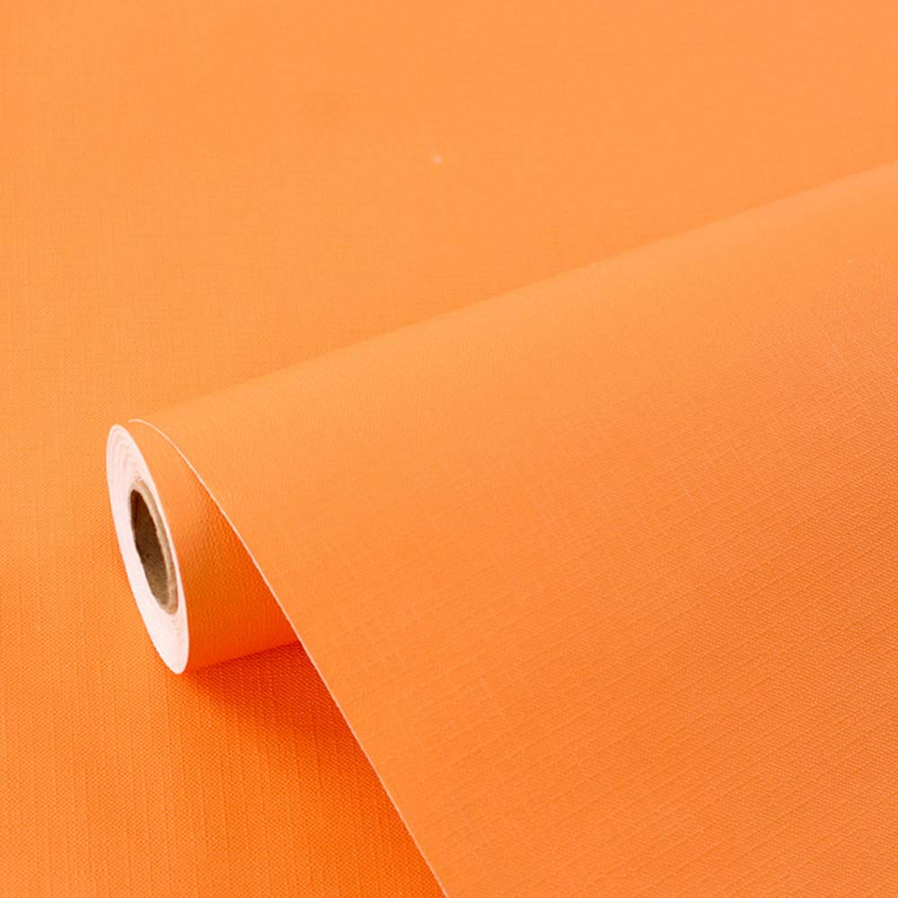 Yifasy 2 Pack Shelf Liners Orange Self-Adhesive Drawer Cabinet Papers Line Coffee Table Nightstand Easy Cut 17.7 Inch Wide