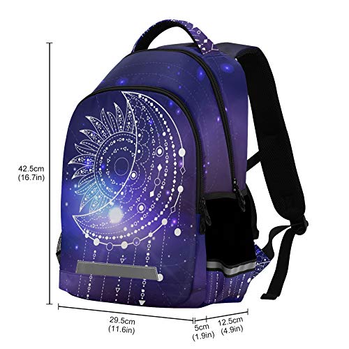 ALAZA Dreamcatcher Moon Sun Dream Catcher Backpack Purse for Women Men Personalized Laptop Notebook Tablet School Bag Stylish Casual Daypack, 13 14 15.6 inch