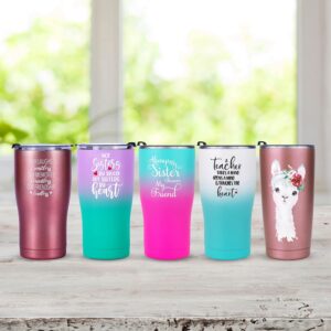 Gifts for Women, Birthday Gifts for Sister in Law, Best Sister Coffee Tumbler 20oz-Sisters By Heart-Soul Unbiological Sister, Best Friend Birthday Gifts, Christmas Gifts Idea,Gifts for Friends Female