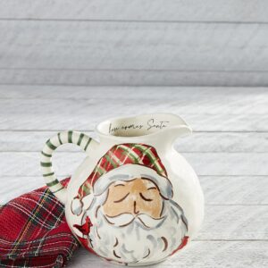 Mud Pie Christmas Santa Pitcher, Multi, 90 oz