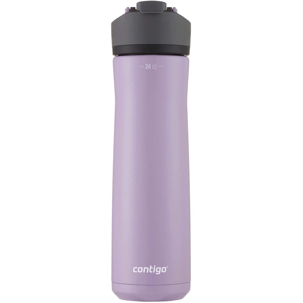 Contigo Cortland Chill 2.0 Stainless Steel Vacuum-Insulated Water Bottle with Spill-Proof Lid, Keeps Drinks Hot or Cold for Hours with Interchangeable Lid, 24oz, Lavender