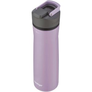 Contigo Cortland Chill 2.0 Stainless Steel Vacuum-Insulated Water Bottle with Spill-Proof Lid, Keeps Drinks Hot or Cold for Hours with Interchangeable Lid, 24oz, Lavender