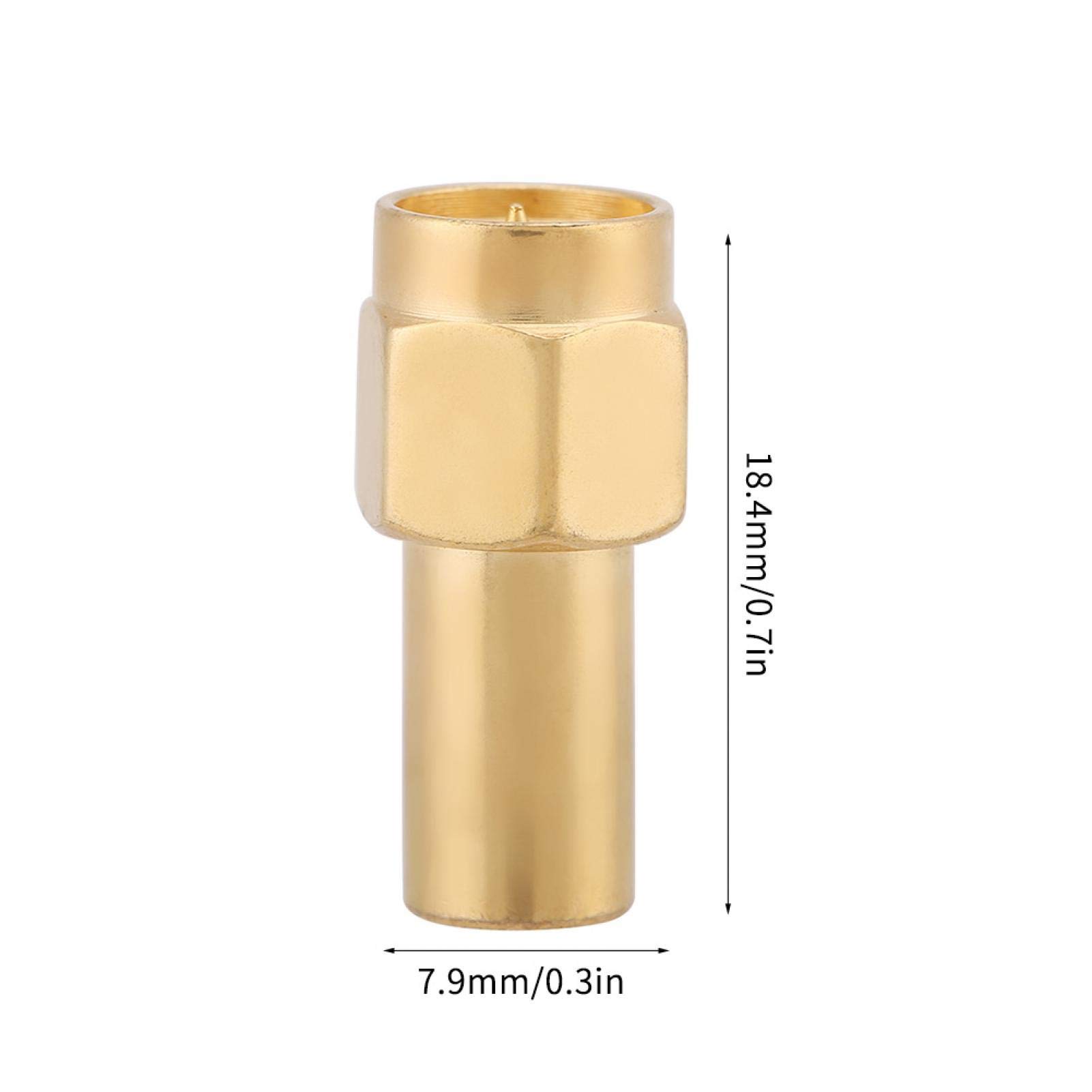 SMA Terminators, 5Pcs SMA Male Connector Coaxial Matched Terminator Termination Load 50 Ohm 2W, SMA Male Coaxial Load 50 Ω, Used for Electrical Components Instruments