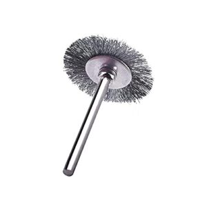 15 Pcs T Shape Stainless Steel Wire Brushes Wheel 1/8'' Mandrel Rust Removed Polishing Wheel For Dremel Rotary Tool