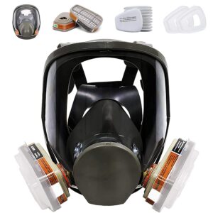 bgs13 full face respirаtor reusable, gas cover organic vapor mask and anti-fog,dust-proof full face cover ,protection for for painting, mechanical polishing, logging, welding and other work protection