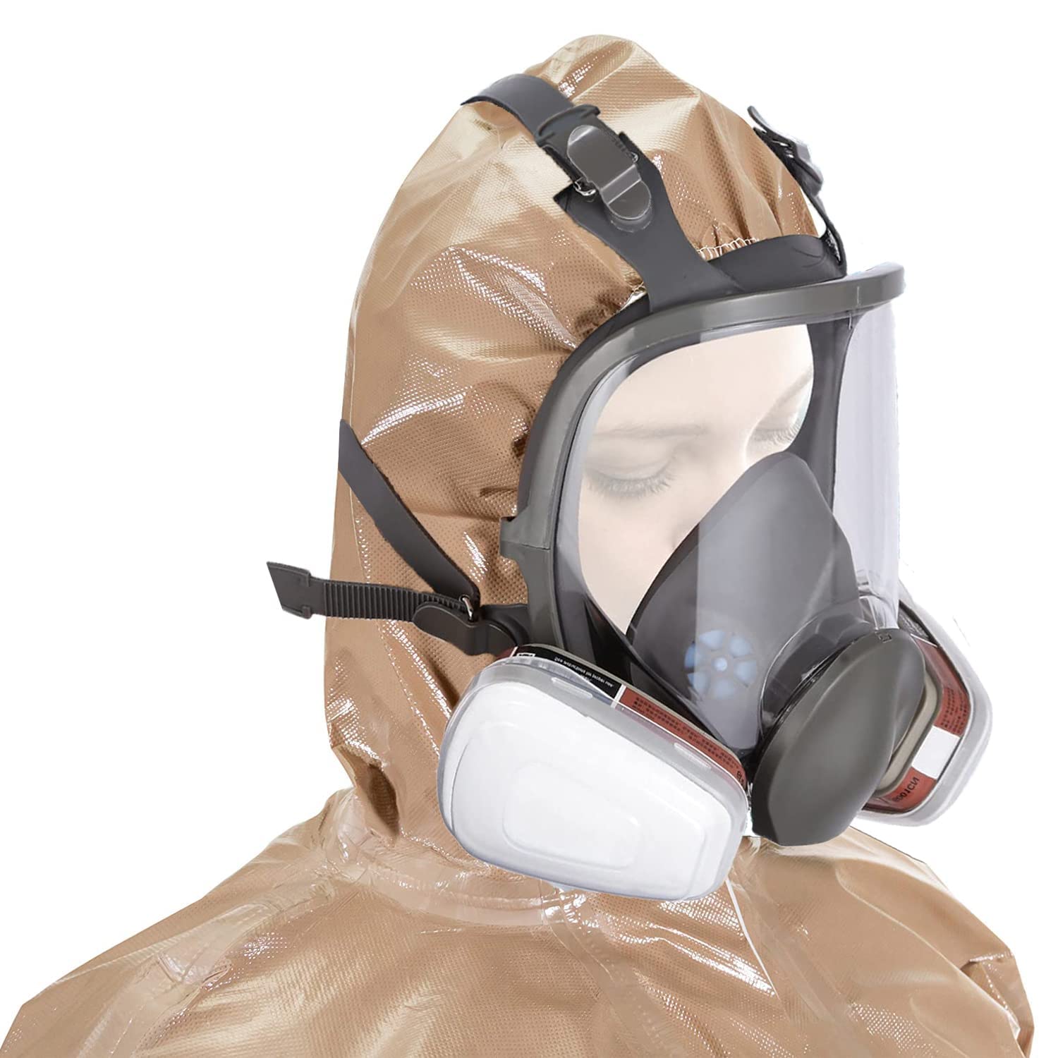 Bgs13 Full Face Respirаtor Reusable, Gas Cover Organic Vapor Mask and Anti-fog,dust-proof Full Face Cover ,Protection for for painting, mechanical polishing, logging, welding and other work protection