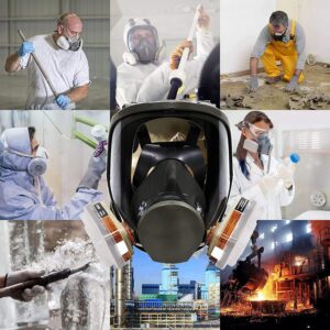 Bgs13 Full Face Respirаtor Reusable, Gas Cover Organic Vapor Mask and Anti-fog,dust-proof Full Face Cover ,Protection for for painting, mechanical polishing, logging, welding and other work protection