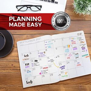 PlanAhead Home/Office 2-Year Large Monthly Planner, January 2023 - December 2024, 8.5 x 11 Inches (Black)