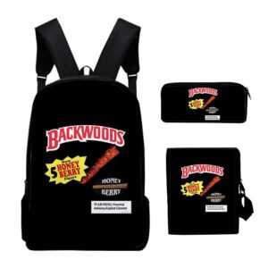 feiruiji casual backpack fashion laptop backpack 3pcs set school backpack travel shoulder backpack book backpack for men women (ee), 30 x44 x18cm