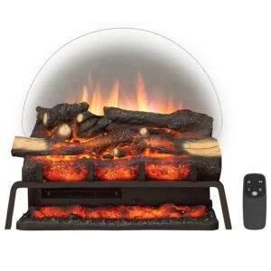 legendflame 23" w free standing electric fireplace log set (ef290), fireplace insert, heater 750w/1500w, crackling sound, remote control