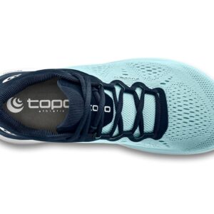 Topo Athletic Women's FLI-Lyte 4 Comfortable Cushioned Durable 3MM Drop Road Running Shoes, Athletic Shoes for Road Running, PowderBlue/White, Size 9
