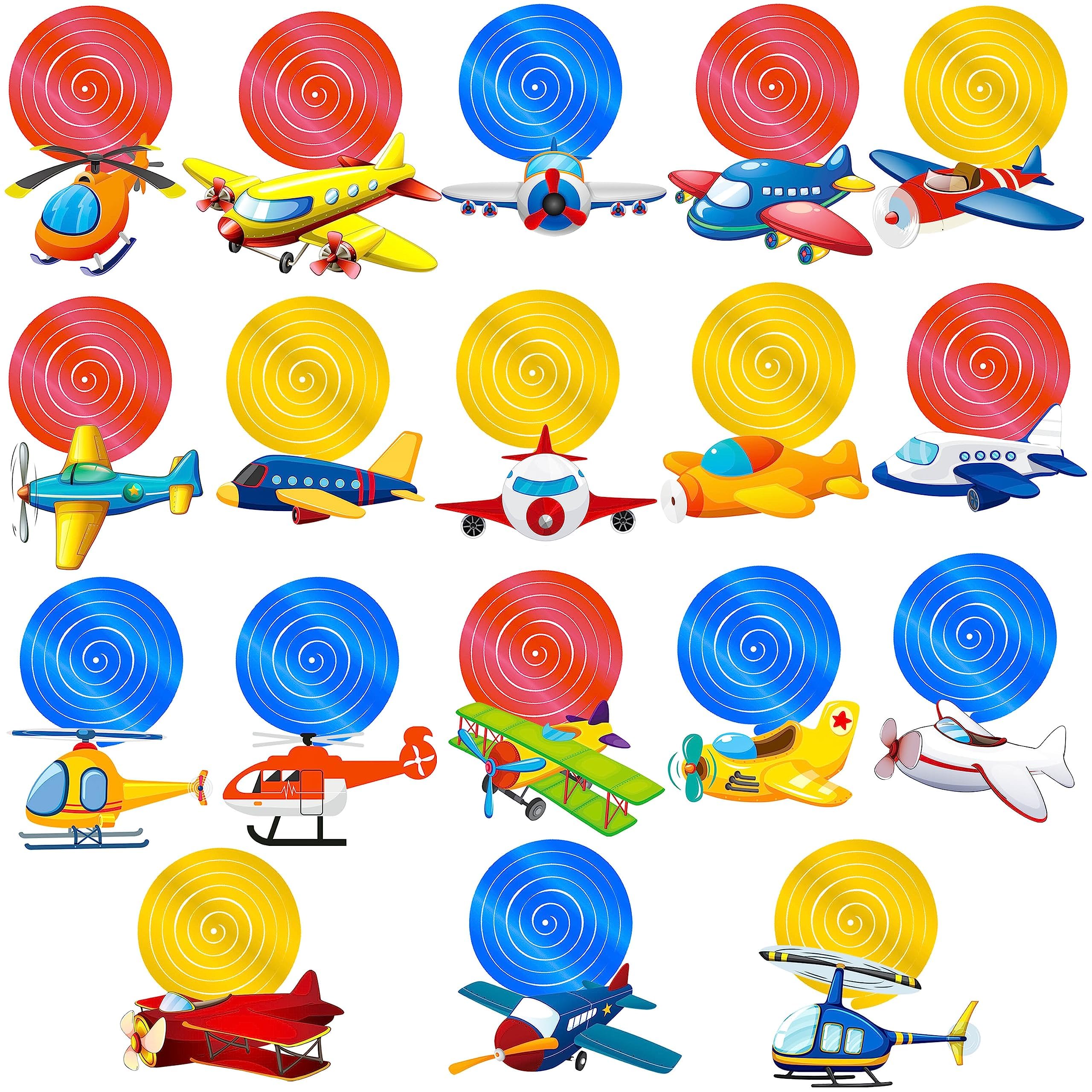 Airplane Hanging Swirls Airplane Birthday Party Decorations Helicopter Foil Swirls Plane Party Ceiling Streamers for Airplane Theme Baby Shower Supplies