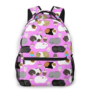 niyoung guinea pigs and cupcakes casual backpck big capacity anti-theft multipurpose bookbag backpack multipurpose rucksacks for teenage